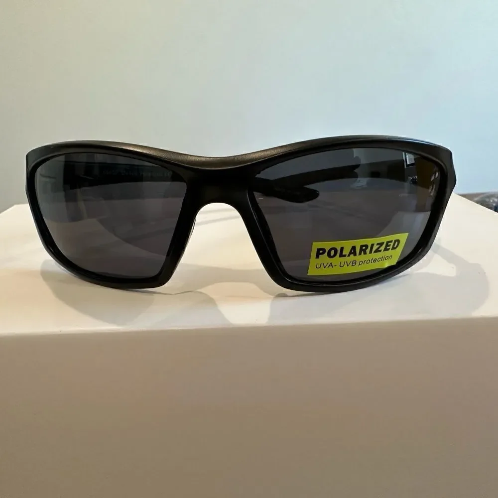 Razor Style Sporty Sunglasses, Plastic Frames, Polarized Lenses, UVA-UVB Protect